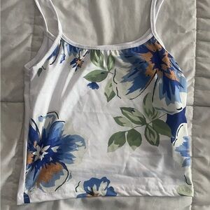 Floral summer tank top